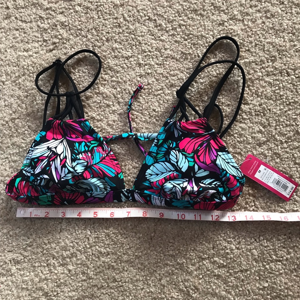 Swimsuit, Top Floral w/Black Brand New